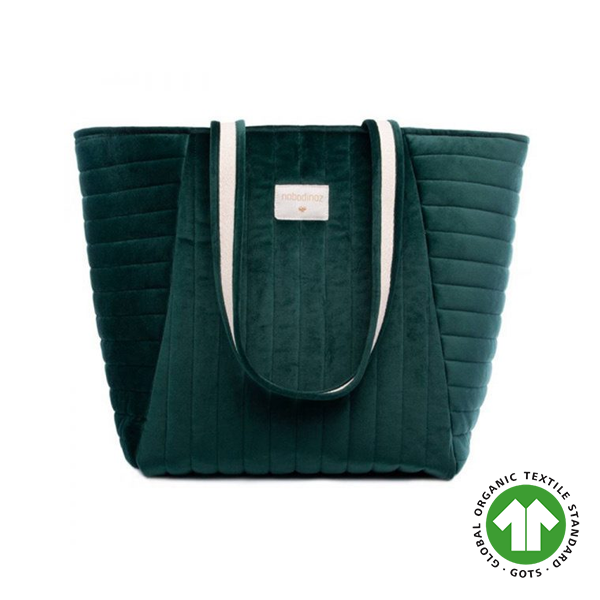 Torba za djecije stvari Nobodinoz Savanna Jungle Green plisa