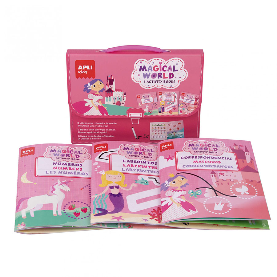 Knjiga avantura Apli Magicni svijet 3 crteza+marker 210x25x162mm +3 art.18244