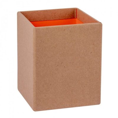 Drzac za olovke Apli Fluor kraft 75x75x90mm narandzasti art.18695