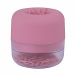 Kutija za spajalice magnetna Apli Nordik 7x7cm +50 spajalica roza art.18668 (186