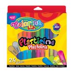 Plastelin Colorino 24/1 +gold/silver/neon art.42642 (12/48)