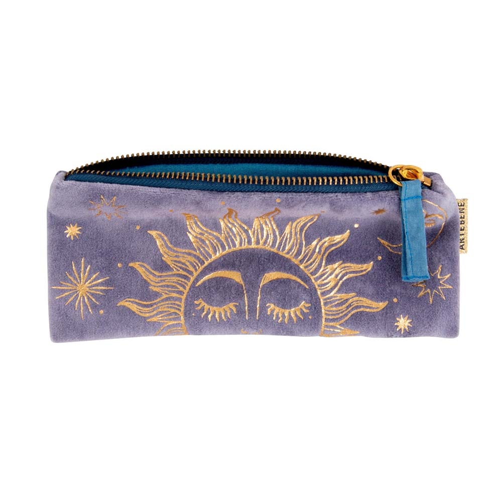 Neseser/pernica Artebene Golden Sun 20x8,5cm plavi plis art.241089 (4)