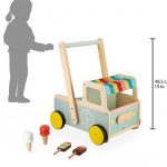 Kolica hodalica Janod Sladoled ducan 41x31x48,5 drvo +12m art.J08049 (2)