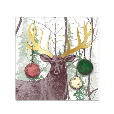 Cestitka mini Artebene 8x8cm jelen art.124585 (24)