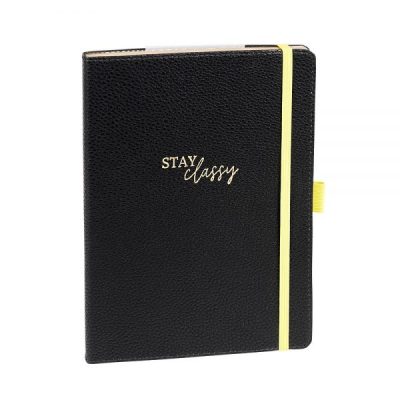 Notes A5 Artebene Majoie Stay Classy crni veganska koza art.220829(4)