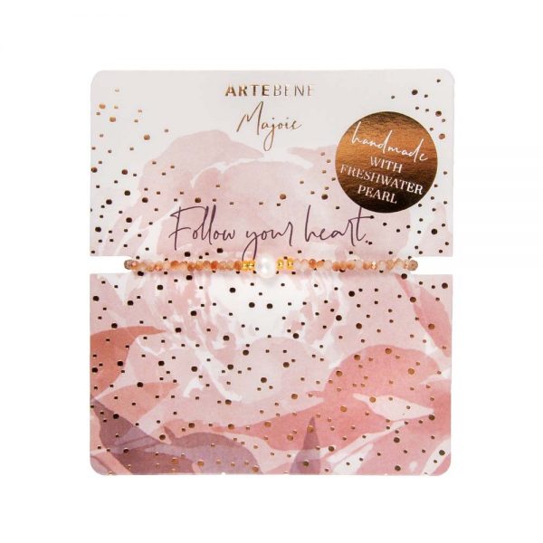 Narukvica Artebene Majoie Pearl Follow Your Heart roza art.252059 (4)