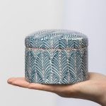 Zdjela keramicka Tranquillo Art Deco  + silikonski poklopac 13x5,5cm art.POR579