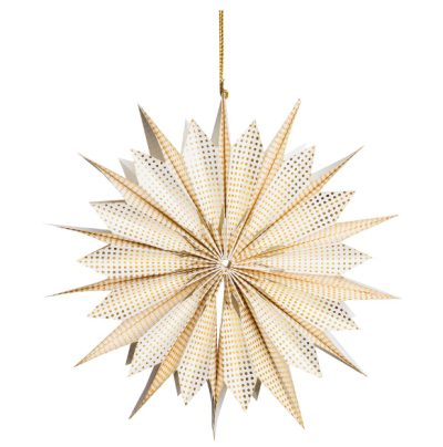 Lampion dekorativni Tranquillo 20cm bijeli papirni art.MX786