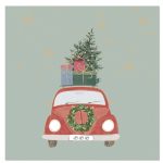 Salvete ukrasne Artebene NG Xmas 33x33cm auto+pokloni+jelka art.133148