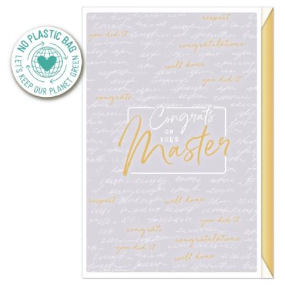 Cestitka Artebene Congrats on your Master 17,5x11,5cm art.124272
