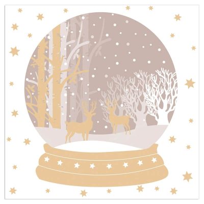 Salvete ukrasne Artebene NG Xmas 33x33 kugla sa jelenom art.132455