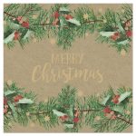 Salvete ukrasne Artebene NG Xmas 33x33cm natur art.133115