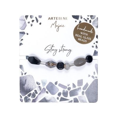 Narukvica Artebene Majoie Stay strong crna art.252132