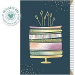 Cestitka Artebene Happy Birthday 7,5x11,5cm torta art.124761