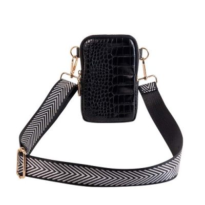 Etui za mobitel Artebene Majoie 10x16x2cm crni kroko art.250018