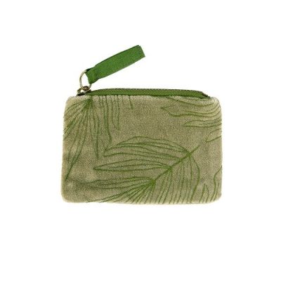 Etui za sitan novac Artebene velvet zeleni 12x8 art.241179