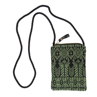 Torbica Artebene Majoie 14x19cm crno zelena na rame art.250061