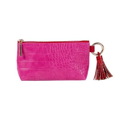 Neseser Artebene Majoie 18x10x5cm kroko pink art.25136