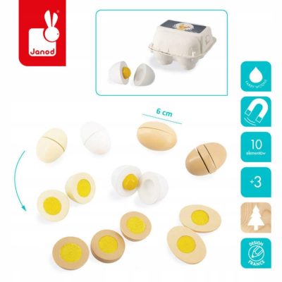 Jaja drvena Janod 4/1 3+ art.J06593