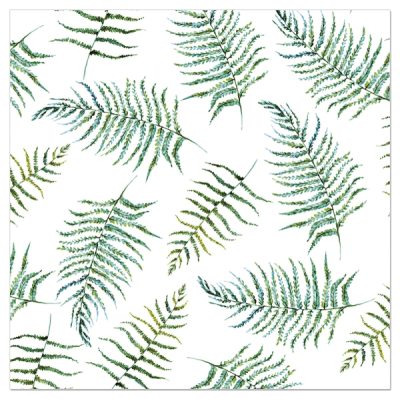 Salvete Artebene Napkin fern white 33x33cm art 133095