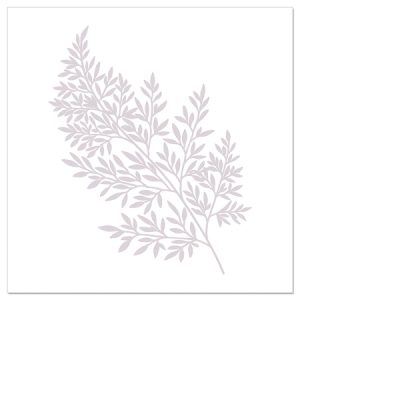 Salvete mini Fern White Taupe art 133158