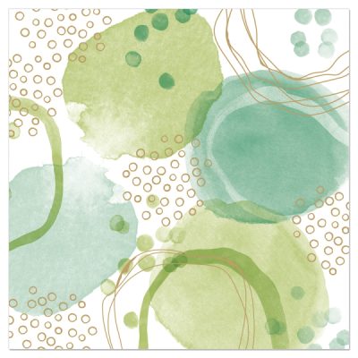 Salvete Watercolour Circles Green art 133209