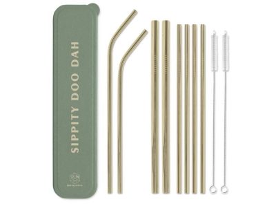 Set slamcica od nehrdjajuceg celika (4/1)  Green - Sippity  Do Dah