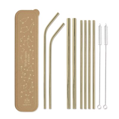 Set slamcica od nehrdjajuceg celika Gold (4/1)