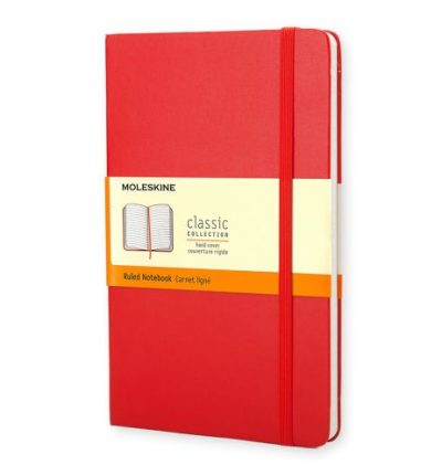 Notes Moleskine Expanded Large na linije mekane korice skarlet 13x21cm
