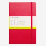 Notes Moleskine Medium na linije tvrde korice skarlet 11,5x18cm