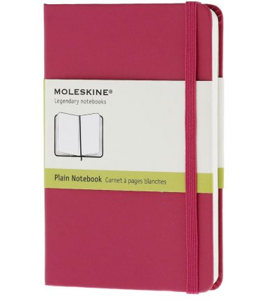 Notes Moleskine dzepni bez linija crveni tvrde korice 9x14cm