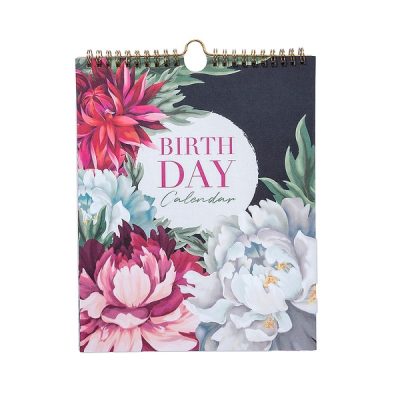 Rodjendanski kalendar 21x26cm Artebene Exotic Garden art.230155