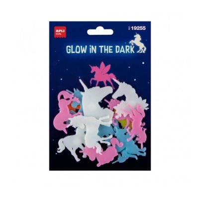Naljepnice Apli Luminescent Unicorns Colors 12U art.19255