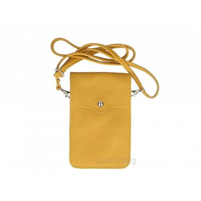 Torbica za mobitel Diva's Pety kozna Senape  TR174/SE
