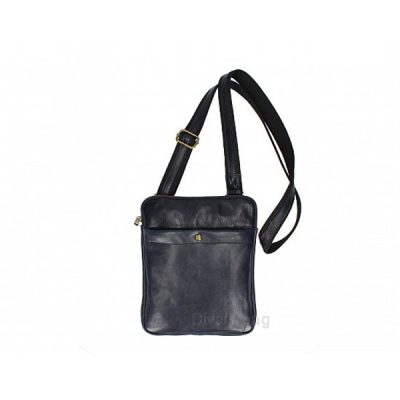 Muska torba Nico Diva's kozna Blu art.TR352/BL