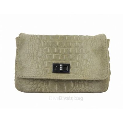 Torba zenska Diva's Miranda kozna Taupe art.TR975/TA