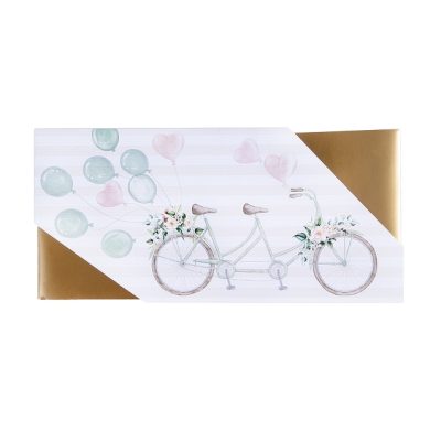 Voucher koverta za vjencanje bicycle 23x11cm art.201513