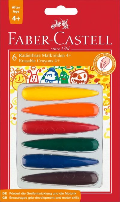 Vostane boje Faber Castell 1/6 ergonomske 4+ art.120404 D