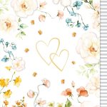 Cestitlka za vjencanje Two Hearts Spring Flowers art.124967