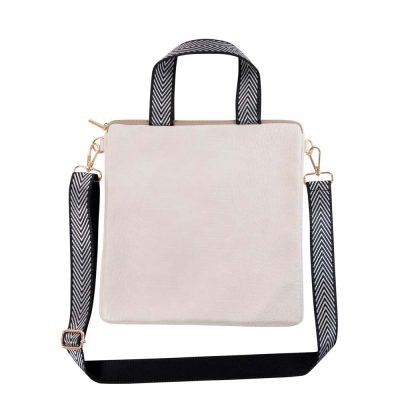 Crossover bag Majoie zip 30x30cm Croco Cream art. 250037