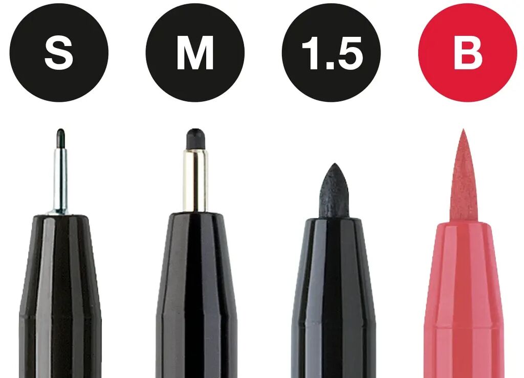 Flomaster FC Pitt Artist Pen Hand Lettering Black&Red 4/1 art.267115 (5) - Image 2