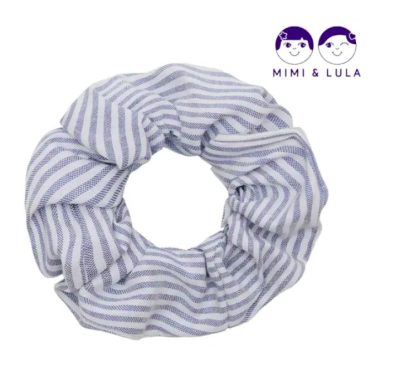 Djecije gumice za kosu scrunchie Plave prugice Mimi & Lula art.182077-10